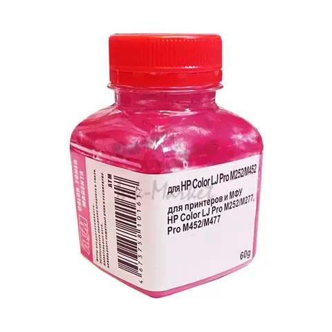 Тонер для HP Color LJ M252, M277, M452, M477 (фл,60,красный) АТМ