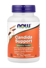 NOW Foods Candida Support, добавка для баланса микрофлоры в кишечнике, 90 растительных капсул