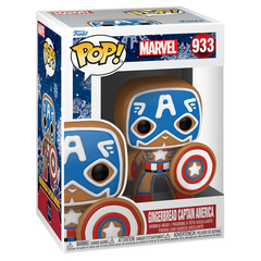 Фигурка Funko POP! Bobble Marvel Holiday Gingerbread Captain America 50657