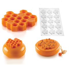 Форма силиконовая для шоколада "Соты" 15 ячеек