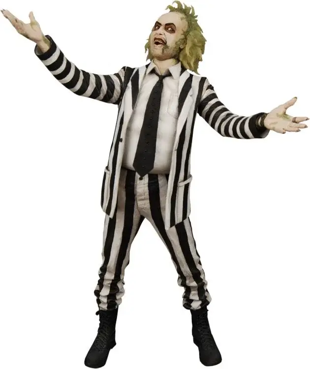 NECA Beetlejuice 1988 Beetlejuice 1 4 Scale Striped Suit 28oi.ru