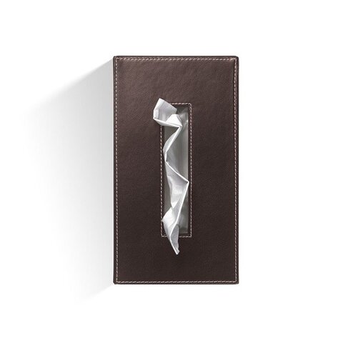 838390 Decor Walther Brownie KB40 Диспенсер для салфеток 24x12x8см, цвет: темно-коричневая кожа ЗАКАЗ ПО ЗАПРОСУ