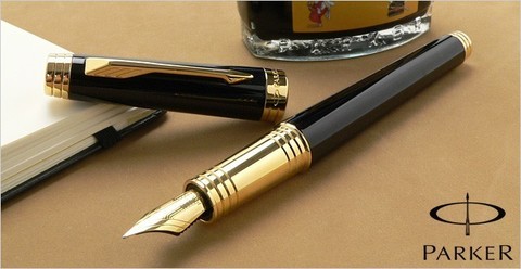Перьевая ручка Parker Premier Lacque F560 Black GT123