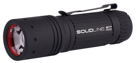 Фонарь ручной Led Lenser Solidline ST7, чёрный, светодиодный, AAAx3 (502213)