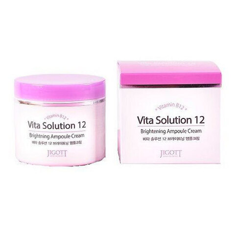 Jigott Vita Solution 12 Brighting Ampoule Cream - Крем для улучшения цвета лица