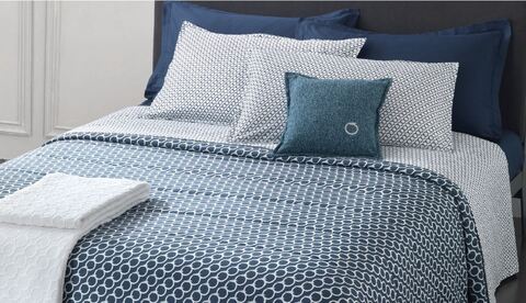 Постельное белье 2 спальное евро Trussardi Infinite U42 Notte синее