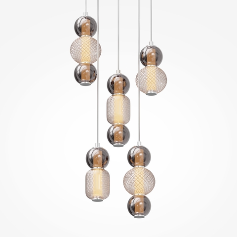 Подвесной светодиодный светильник Maytoni Drop MOD273PL-L80CH3K