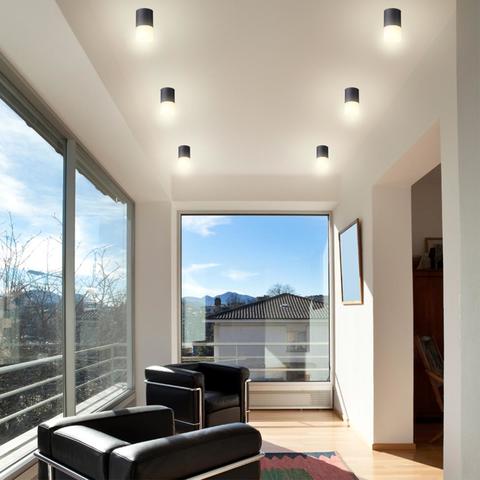 370678 OVER NT19 126 черный Накладной светильник IP20 GU10 9W 220-240V ELINA