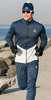 Элитный утеплённый лыжный костюм Nordski Pro Blue/Pearl Blue мужской