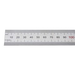 Линейка 300х25х1,0мм Шкала 0,5/1,0мм (Сталь, цв. маркировка) Kinex(K-met) 1022-02-030