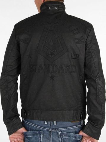 Affliction | Куртка мужская Black Premium Riverbend Jacket 110OW015 спина