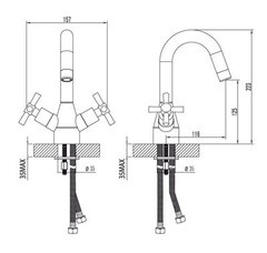 Смеситель для умывальника LEMARK NEO – LM2207C