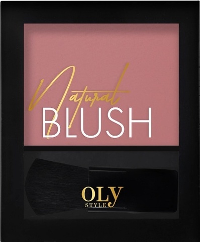 OLYSTYLE Румяна компактные Natural blush тон 04 чайная роза