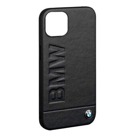 Кожаный чехол BMW SLL для iPhone 14 Plus (Черный)