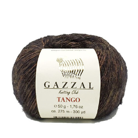 Пряжа Gazzal Tangо 1476 коричневый (уп.10 мотков)