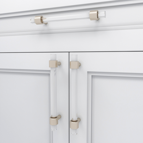 Скоба Verum Acrylic ( Satin Nickel)