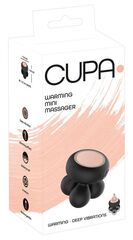 Черный мини-массажер с подогревом Cupa Warming - 