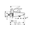Hansgrohe 31470000 СНЯТ HG 31 470 000 Metris Е Смеситель для ванны