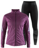 Элитный утепленный костюм для бега Craft Sharp XC Delta 2.0 Violet-Black женский