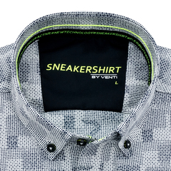 Рубашка Venti Modern Fit 193291200-800 черно-белый принт, серия Sneakershirt