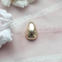 Подвеска в форме капли 25*16 мм, позолота, П484