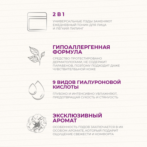 Парфюмированные тонер-пэды JMELLA IN FRANCE BLOOMING PEONY TONER PADS, 70 шт