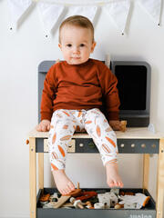 Комплект Mjölk Свитшот Paprika/Штанишки Сёрфы