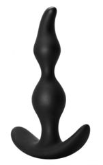 Чёрная анальная пробка Bent Anal Plug Black - 13 см. - 