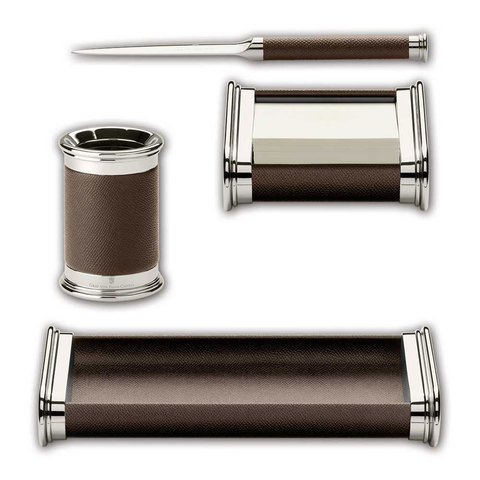 Подарочный набор настольных аксессуаров малый Graf von Faber-Castell темно-коричневый