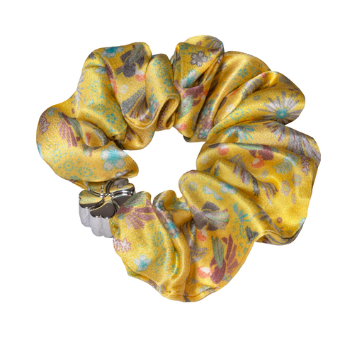 Комплект шелковых резинок волос Оммаж солнечно-желтый