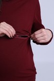 Спортивный костюм для беременных и кормящих 09546 бордовый