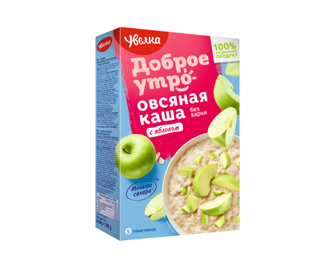 Каша Увелка овсяная с яблоком (5х40г) 200г, шт