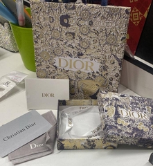 Сет из трех браслетов CDior с подвесками, цвет винтажная бронза
