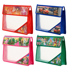 
          Папка школьная на липучке Basir, формат А4, сумка, серия "Персонаж", с тканевой окантовкой, 33,5*26,5