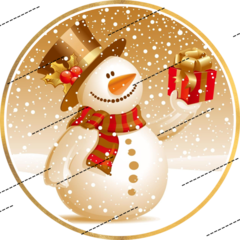 Печать на вафельной бумаге, С Новым Годом 12