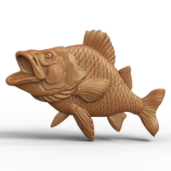 Силиконовый молд Рыба (медальон) № 0459