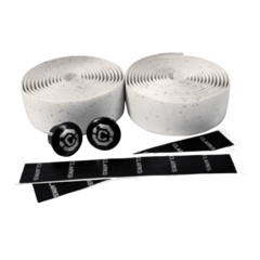 Обмотка руля CLARKS CHBT корковая+крепеж+заглушки на руль, белая (3-122)