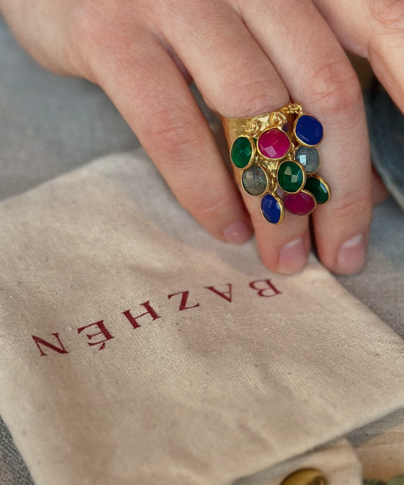 Перстень Осколки витражей Red/Green/Blue