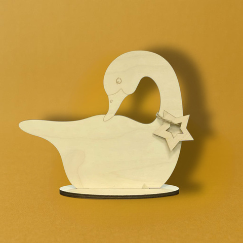 Уточка со звездой, 19*21,5см фанера