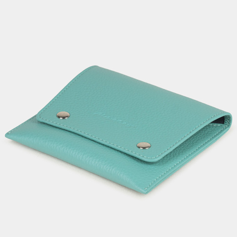 Кофр для украшений Grand из кожи теленка, цвета тиффани