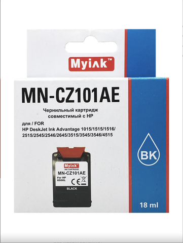 Картридж Myink 650XL CZ101AE для HP DJ Advantage 2515, 3515, 4515 Black (18ml)