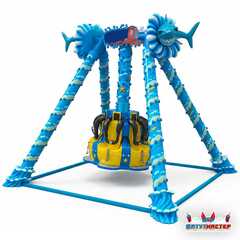 Экстремальный маятник аттракцион «Гиперпространство», 5 мест, 6,5×6,5×4,3 м