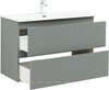 Aquanet 332532 Тумба с раковиной Джейн 100 цв.мисти грин (раковина Flat) (332532)