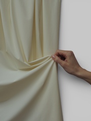 Микрофибра бельевая в рубчик матовая эластичная светло-желтая