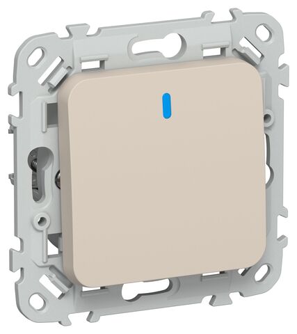 FLITE Выключ. 1-кл. с инд. 10А ВС11-1-1-ФлЛ льн. IEK