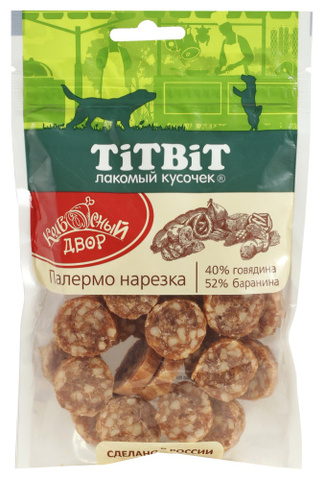 Titbit лакомство для собак Палермо Колбасный двор 80 г