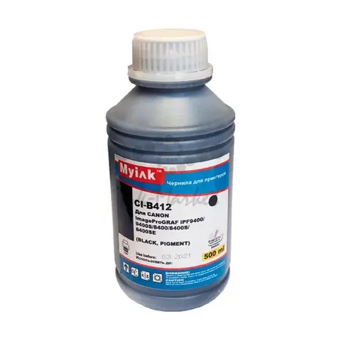 Чернила для CANON PFI-706 imagePROGRAF iPF9400, 9400S, 8400, 8400S. 500 мл, black, Pigment MyInk CI-B412