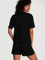 ХЛОПКОВАЯ ПИЖАМА С ШОРТАМИ