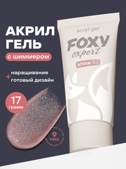 АКРИЛ-ГЕЛЬ С БЛЁСТКАМИ SHINE цвет 43, 17 гр.