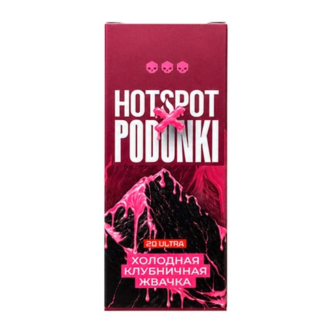 Жидкость HOTSPOT x PODONKI Resonance Salt 2.0% ULTRA 30 ml - Холодная Клубничная Жвачка